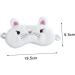 Premium White Sleeping Eye Mask - Comfortable Night Blindfold & Eye Shade for Restful Sleep | International Shipping Available - Buy Online on GoSupps.com