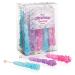 Mermaid Rock Candy Sticks - 18 Individually Wrapped Rock Candy on a Stick Mermaid 18 Count (Pack of 1)