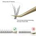 480pcs D Curl Fishtail Design Individual Lashes 8-14mm Mixed Pack - DIY Premade Fans Eyelash Extensions - 0.07mm Thickness - Faux Mink - 12D Lash Clusters - Buy Online on GoSupps.com