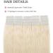 Buy SEGO TAPE Hair Extensions - 20 Tressen Remy Hair Platinum Blonde #60 12 (30cm) with 10 Free Tapes - 40g - Fast International Shipping - Buy Online on GoSupps.com