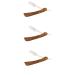 Beaupretty 3st razor made of metal collapsible razor male razor portable portable sustainable secruity safe razor handwear for men manual scraped man wooden