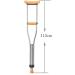 LINYUES Crutches for Adults Underarm Handicapped Crutches/Canes for Disabled Persons with Free Retractable Aluminum Walkers Adjustable Range 90-150 Cm Great for Travel or Work Dubbel -2 - Buy Online on GoSupps.com