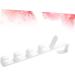OATIPHO Hanging Rack 2pcs 5 Hooks Hanging The Hat White Over Multifunctional Coat Hanger Plastic Rack Towel Door Holders 2pcs White - Buy Online on GoSupps.com