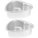 Zerodeko 8 Pcs Heart Cake Mold Cake Mould Baking Trays for Oven Deep Baking Pans for Oven Roasting Pan Lasagna Pan Flat Skillet Cake Decorating Stencils Aluminum Alloy Paper Cup Bakeware 15.3X14.8X5.3CMx4pcs Silverx4pcs - Buy Online on GoSupps.com