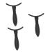Mipcase 3 pcs Silica Black Practical Eyeshadow Handle Portable Silicone Light Tool Gel Eye 6.5*5cmx3pcs As Shownx3pcs
