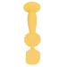 5.9 inch Baby Butt Cream Applicator Soft Silicone Diaper Cream Spatula Applicator Baby Diaper Rash Cream Brush with Suction Base (Yellow)