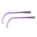 VekkEr Eyeglass Temple Replacement 1 Pair Adjustable Silicone Eyeglass Temples for Kids Accessories Eyeglass Repair Spare Parts Purple