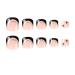 Short False Toenails Press On Toenails-Shiny Artificial Toenails French Full Cover Toe Nails Nails Supplies Decor Black Full Cover False Toenails Artificial Toenails French Press On Toenails
