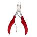 MERRYHAPY 1pc Nail Clippers Thick Nail Scissors Nail Salon Tools Dead Skin Scissors Nail Art Kit Podiatrist Fingernail Kit Manicure Pedicure Kit Angled Nail Clipper Pedicure Tool Red Rubber