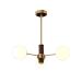 E14 Nordic Luxury Light Walnut All Copper Chandeliers American Creative Magic Beans Chandeliers for Living Room Study Room Bedroom Dining Room Model-Copper and Walnut 62 * 59cm Rame E Noci 62*59cm