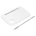 Clear Makeup Palette - 5.9 x 3.9 inch Stainless Steel Nail Art & Cosmetic Mixing Palette with Spatula Tool | International Shipping - Buy Online on GoSupps.com