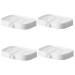 Zerodeko 4-part stand for dishes bathroom counter sink for sponges razor Self-driven tub holder accessories for at home creative soap sponge accessories