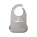 Portable Adults Waterproof Anti-oil Silicone Bib Elderly Aged Mealtime Cloth Protector Senior People Aid Aprons 1 Pack Silico Gray-xl