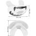 Ruiqas Sports Mouthguard with Helmet Strap | Adult Mouthguard for Boxing Basketball & Lacrosse - White - Buy Online on GoSupps.com