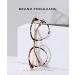 Blue Light Blocking Computer Gaming Glasses for Men and Women - Clear Frame, Anti-Glare, Lightweight, Non-Prescription, Leopard Design - Buy Online on GoSupps.com