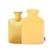 1L Hot Water Bottle with Soft Cover - 1000ml Hot Water Bag Warm Water Rubber Bottle with Removable Covers for Hand & Feet & Bed Warmer Gifts for Kids Men & Women Hot & Cold Compress Pain Relief 1000ml-Yellow