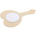 Buy Baosity Children's Birthday Princess Mirror Set - DIY Heart-Shaped Wooden Hand Mirrors for Party Decoration | 10 Pieces - Buy Online on GoSupps.com