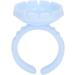 Eyelash Extension Glue Ring Cup 1.5cm / 0.6in Stable Wearing Easy To Wear Eyelash Glue Ring Cup Strong Flexibility for Professional Use(A pack of 100 blue) - Buy Online on GoSupps.com