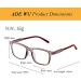 ADEWU Children's Blue Light Filter Glasses - TR90 Anti-Tiredness Rectangular Frame for Boys & Girls (Dark Gray/Red) - Buy Online on GoSupps.com