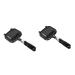 Zerodeko 2pcs Sandwich Skillet Bread BBQ Griddle Plate Frying Pan Turnover Maker Grill Press Snack Pan Non-Stick Pans Double Sided Pan Pancake Griddle Waffle Bakeware Toaster Aluminum Alloy 36.5X16CMx2pcs Blackx2pcs
