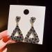 Earrings for Women Ladies Earrings Fashion Black Triangle Rhinestone Drop Earrings Ladies Retro Pendant Earrings Girls Wedding Birthday Jewelry Fashion Earrings Earrings for Women - Buy Online on GoSupps.com