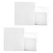 Hair Clip Display Cards 200 PCS 6.3 x 7.3 cm White Paper Bow Jewelry Display Cards Holder for Hair Barrettes Accessories Display and Organizing