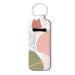 Chapstick Holder Keychain Holder Neoprene Lip Balm Lipstick Lip Gloss Holder Travel Accessory for Girls Women Gift Beautiful Abstract Flower