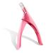 MARLAS Professional-Grade Acrylic False Nail Trimmer Stainless Steel Tip Cutter for Precision Nail Shaping (Pink)