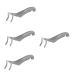 FRCOLOR 4pcs Eyelash Curler Eyebrow Curler Eye Makeup Pointed Lash Tweezer Cosmetic Eyelash Separator Tool Stainless Steel Eyelash Comb Miss Make up