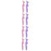 FRCOLOR 8 Pcs Silicone Beauty Ruler Purple Eyeliner Mold Facial Tools Mascara Applicator Multifunction Seal