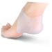 FRCOLOR 6 Pairs Gel Heel Support Gel Heel Socks Gel Heel Sleeves Gel Heel Cushions Feet Cracked Socks Gel Foot Socks Silicone Heel Pads Dry Feet Socks Ankle Support Breathable White