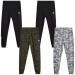RBX Boys' Sweatpants - 4 Pack French Terry Active Jogger Pants (Size: 8-20) Grey Camo/Green Camo 14-16