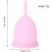 Menstrual Cup Reusable Silicone Female Menstruation Cup Safety for Menstrual Lady soft menstrual period in silicone for feminine menstrual hygiene Menstrual Cups Feminine Hygiene Product (L-Pink) - Buy Online on GoSupps.com