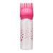 Serlium Hair Oil Applicator Bottle 160ml Root Comb Applicator Bottle Lightweight Oil Bottle for Hair for Scalp Treatment Essential and Hair Coloring Dye (Rose red)