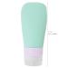 Leak Proof Silicone Travel Bottles Set - 4 Pack 2oz Squeezable Toiletry Containers for Shampoo, Lotion, Soap - Refillable & Portable - Buy Online on GoSupps.com
