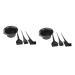 minkissy 8 Sets Hair Coloring Comb Hairdressing Brush Reusable Hair Dye Tools Black Rose Floral Hair Comb Hair Dye Tint Brush Ladies Nylon Socks Hair Salon Tool Hair Dye Bowl Baking Oil