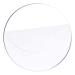 Lurrose Round Acrylic Sheet Key Fob Acrylic Board Cutting Circle Blanks Acrylic Circle Blanks Wafer Signage Transparent 25X25CM