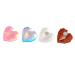 Amosfun 4sets Nail Practice Holder Nail Art Display Holder Training Finger Practice Display Stand Magnetic Nail Tip Holder Crystal Display Stand Beauty Nail Stand Resin Lotus