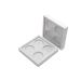 Mikinona 2pcs 4 Lipstick Case Empty Eyeshadow Case Eyeshadow Palette Empty Lipstick Palette White
