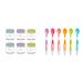 Kilner Kids 110 Millilitre Set of 6 Glass Jars & Munchkin Soft Tip Toddler & Baby Spoons Baby Weaning Spoons Set with Ergonomic Handles 110ml + Soft Tip Toddler & Baby Spoons