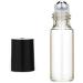 Mini Clear Glass Bottles for Essential Oils - 6 Pack with Stainless Steel Roller Balls & Black Caps - Perfect for Travel Samples Make-up & Cosmetics - Buy Online on GoSupps.com