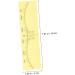 SEWOART 50pcs Shaper Miss Shaping Measuring for up Eyebrow Rulers Permanent 18x5cm Yellow 3 - Buy Online on GoSupps.com