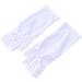 Mikinona Gel Manicure Gloves 1 Pair Anti Uv Glove Nail Half-Finger Gloves Chinese Wooden Pillow Cotton Glove Silicone Ear Display Uv Shield Glove White Manicure Manicure Glove - Buy Online on GoSupps.com