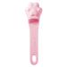 Manual Facial Cleansing Brush Soft Silicone Face Skin Scrubber Manual Brush Applicator Brush Face maskes Brush for Forehead Cheeks Nose Lips Face 10.8x3 Cm Pink