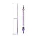 Onwon Dual-Ended Nail Rhinestone Picker Wax Tip Pencil Pick Up Applicator Dual Tips Dotting Pen Beads Gems Crystals Studs Picker with Acrylic Handle Manicure Nail Art Tool (Purple)