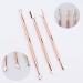Rose Gold Metal Cuticle Pusher Set | Triangle Cuticle Peeler & Scraper | Double Ended Pusher | Manicure Tools for Fingernails & Toenails - Buy Online on GoSupps.com