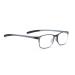 Blue light blocking reading glasses radiation -safe glasses for men women rectangular full edge glasses (color: gray size: 1.0) 1.0 gray