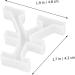 STOBOK 4pcs Silicone Mold Epoxy Resin Silicone Resin Molds Silicone Gummy Molds Diy Sign Mold Crystal White 4.8X4.2CM - Buy Online on GoSupps.com