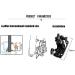 Rear G3 Desk Brake Set | Mountain Bike Disc Brake Kit 160mm Caliper Rotor with Bolts and Cable - Buy Online on GoSupps.com