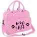 Spoilt Rotten Pets Light Pink Custom Personalised With Any Name 'Stuff'' Holdall Grooming Bag Pet Accessory Storage Bag - Buy Online on GoSupps.com